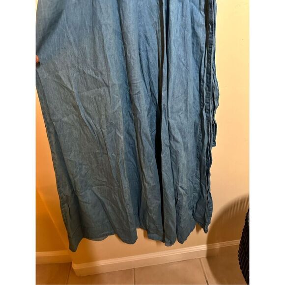 Anthropologie Holding Horses Denim Cutout Jumpsuit Size 6 - Picture 6 of 7